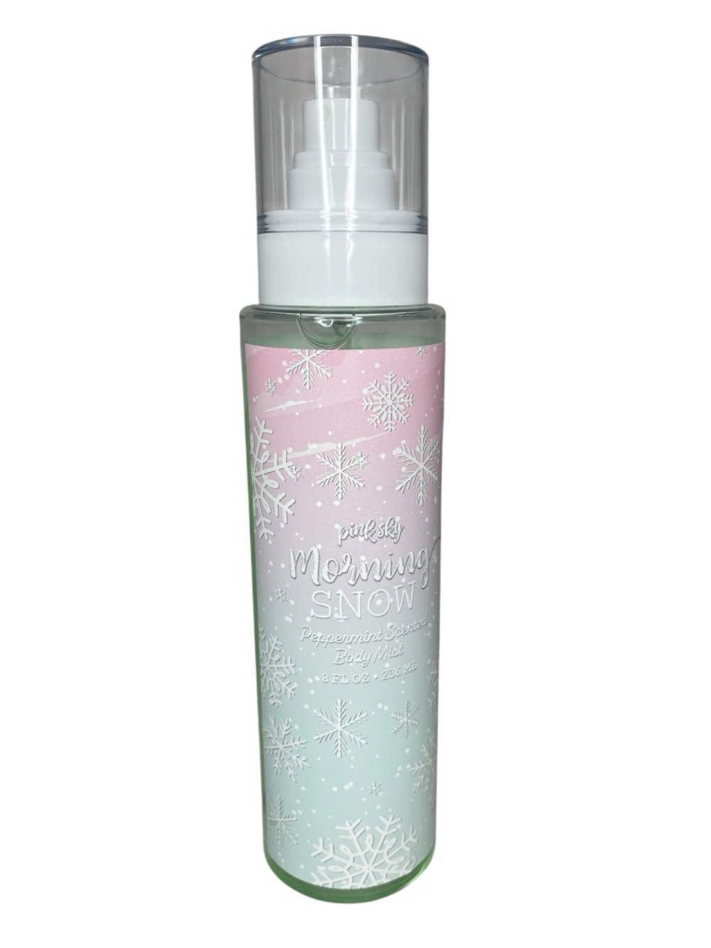 NWT Pink Sky Morning Snow Peppermint Scented Body Mist 8 Fl Oz